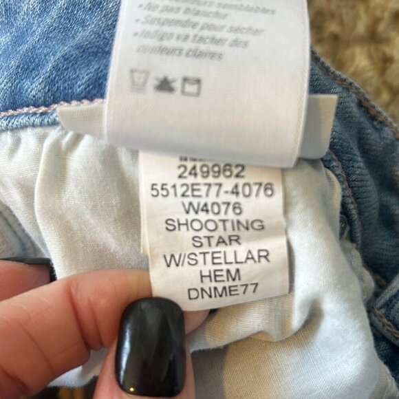 Paige High Rise Cindy - Shooting Star w/ Stellar Hem In Women's Size 31 - Picture 9 of 9